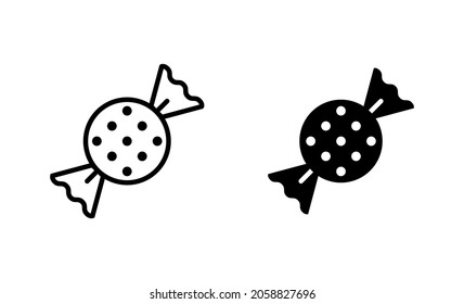Candy icons set. candy sign and symbol.