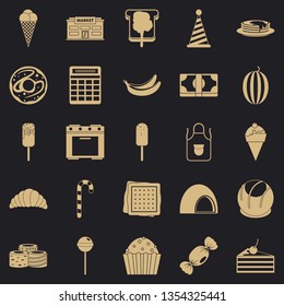 Candy icons set. Simple set of 25 candy vector icons for web for any design