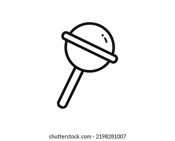 Candy Icons. Sweets for children, pastry shops. Vector illustration.
