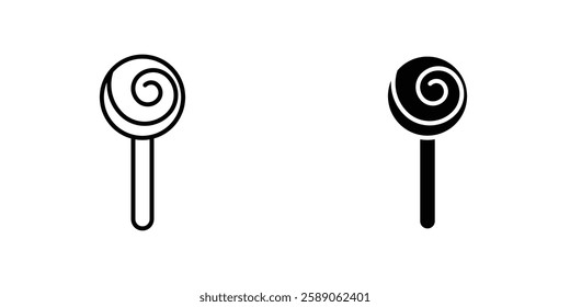 Candy icons thin line illustrations designs