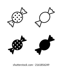 Candy icons vector. candy sign and symbol.