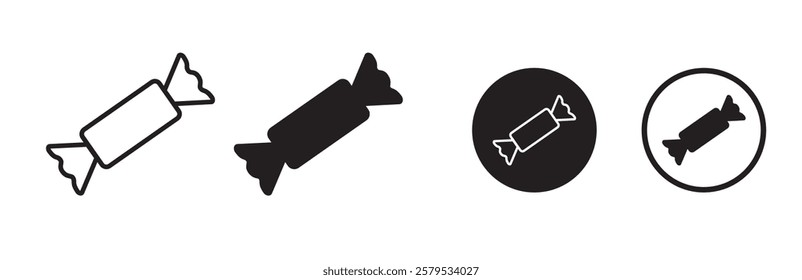Candy icons vector. candy sign and symbol.