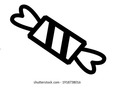 Icono de canto,ilustración vectorial. Diseño plano. ilustración de icono de caramelo vectorial aislado en fondo blanco, icono de caramelo Eps10. iconos de caramelos diseño gráfico símbolos vectores