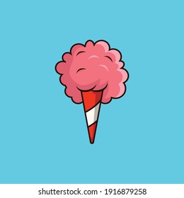 candy illustration with flat style design