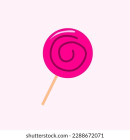 candy illustration in flat style. illustration for logos and brands