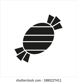Candy illustration glyphs style halloween icon vector design, this vector is suitable for icons, logos, illustrations, stickers, books, covers, .etc