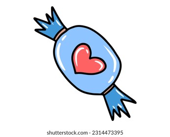 Forma Ilustración de Candy Icono del corazón