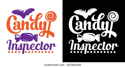 Candy Inspector Printable Vector Illustration