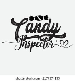 Candy Inspector Svg T-Shirt Design