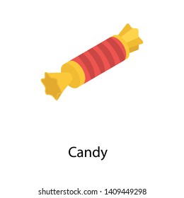 
Candy in isometric icon design
