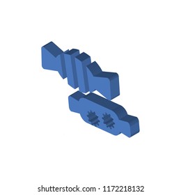 Candy isometric left top view 3D icon