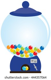 Candy Jar / Gumball Machine Blue