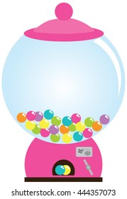 Candy Jar / Gumball Machine Pink