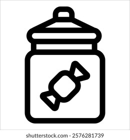 Candy Jar Icon Element For Design