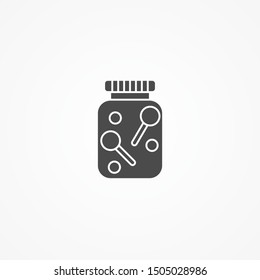 Candy jar vector icon sign symbol