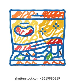 guloseima de doces de geleia guloseima ícone esboço vetor. guloseima de doces de geleia guloseima. símbolo isolado ilustração