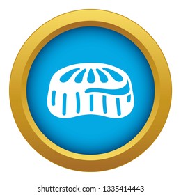 Candy jelly icon blue vector isolated on white background for any design