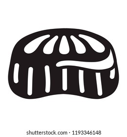 Candy jelly icon. Simple illustration of candy jelly vector icon for web design isolated on white background