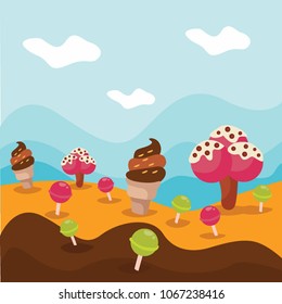 Candy Land Background