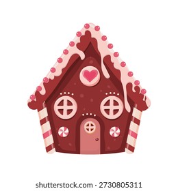Candy Land Chocolate casa Ilustración vectorial