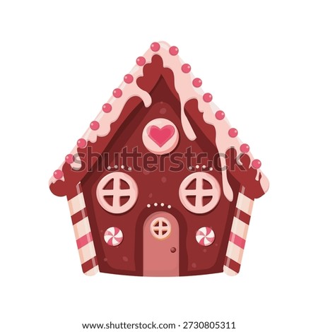 Candy Land Chocolate house vector illustration