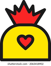 Candy Line Filled Vector Icon Design
