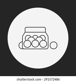 candy line icon