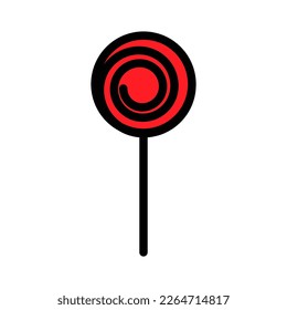 Candy line icon isolated on white background. Black flat thin icon on modern outline style. Linear symbol and editable stroke. Simple and pixel perfect stroke vector illustration
