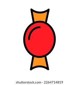 Candy line icon isolated on white background. Black flat thin icon on modern outline style. Linear symbol and editable stroke. Simple and pixel perfect stroke vector illustration