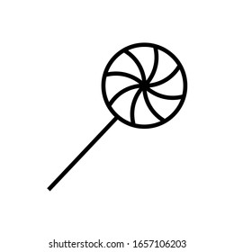 Candy line icon, logo isolated on white background