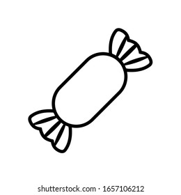 Candy line icon, logo isolated on white background