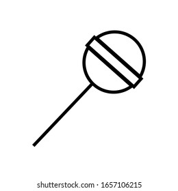 Candy line icon, logo isolated on white background