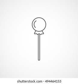 Candy Line Icon On White Background