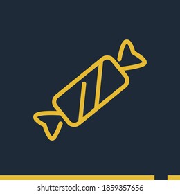 candy line icon, outline vector illustration.
