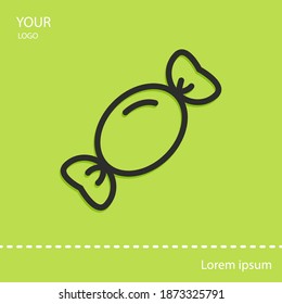 candy line icon, outline vector illustration.