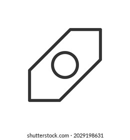Icono de línea de caramelo en estilo de moda. Pictograma vectorial de trazo aislado sobre un fondo blanco. Iconos de contorno premium de caramelo.
