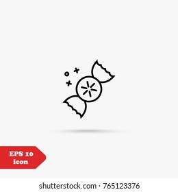 candy line icon vector