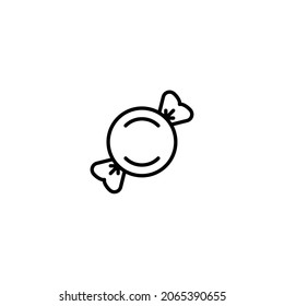 Candy Line Icon, Vector Template