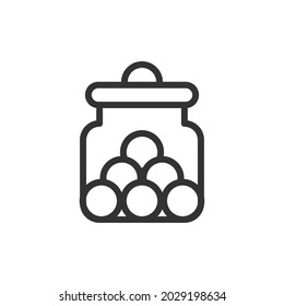 Candy line icon. Web symbol for web and apps. Sign design in outline style. Candy stroke object.