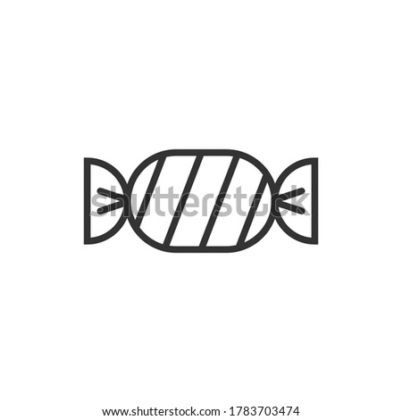 Candy line icon.Candy outline icon illustration isolated vector sign symbol.
