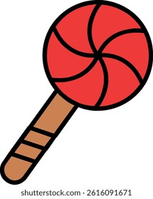 Candy Line Vector Icon Design