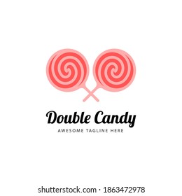 Candy logo concept. Isolated white background. Vector eps 10