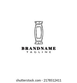 candy logo design icon template black modern isolated vector illustration