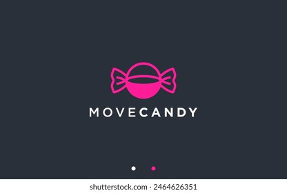 candy logo design vector silhouette illustration