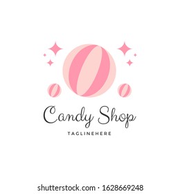 Candy Logo Vector Design Template