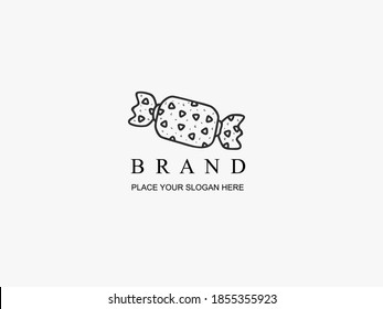 Candy logotype illustration for business
