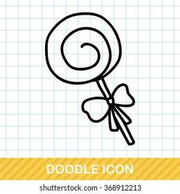 candy lollipop doodle