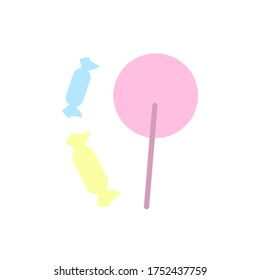 Candy, lollipop icon. Simple color vector elements of kindergarten icons for ui and ux, website or mobile application