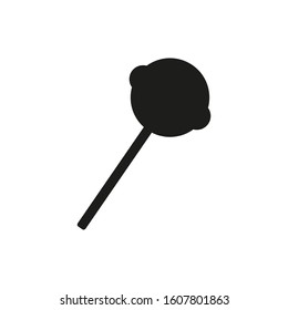 Candy lollipop icon vector, formed with simple shapes