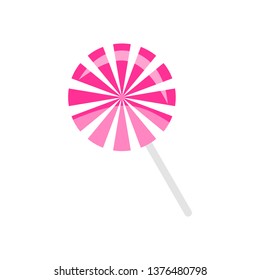 Candy lollipop isolated on white background. Vector illustration.